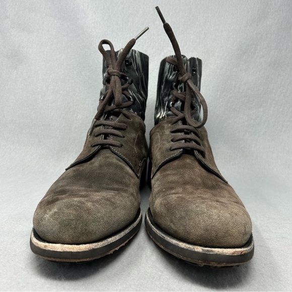 Magnanni Mens 15207 Brown Chocolate Suede Spanish Lace Up Boots Size 10M - Picture 6 of 13